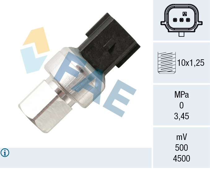 Pressure Switch, air conditioning 15804