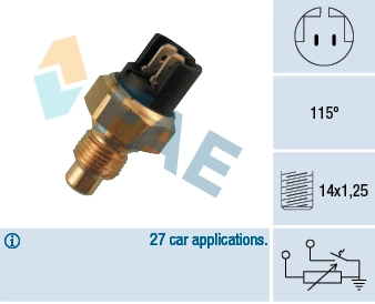 Sensor, coolant temperature 34010