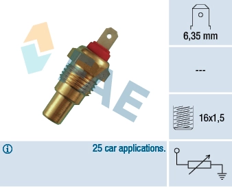 Sensor, coolant temperature 31330