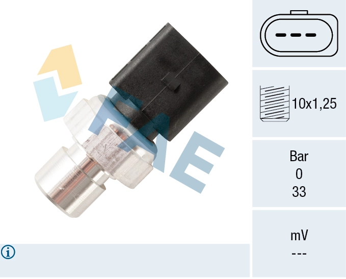 Pressure Switch, air conditioning 15810