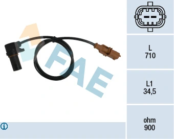 Sensor, crankshaft pulse 79077