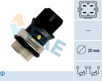 Sensor, coolant temperature 33640