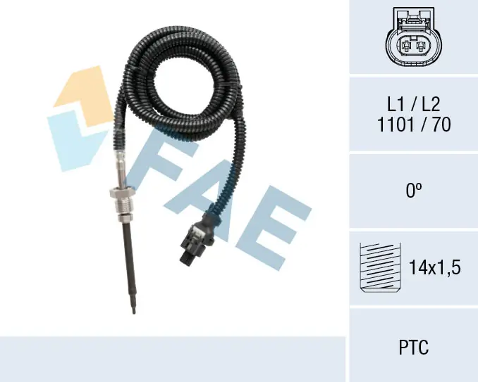 Sensor, exhaust gas temperature 68022