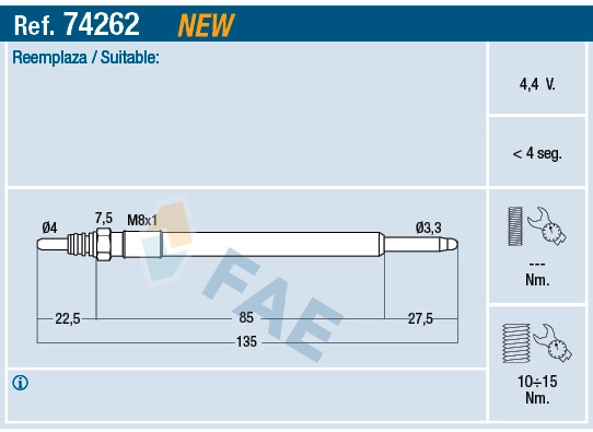 Glow Plug 74262