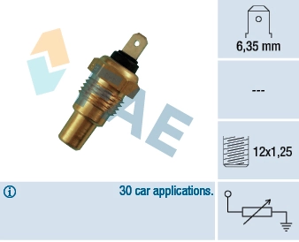 Sensor, coolant temperature 31680