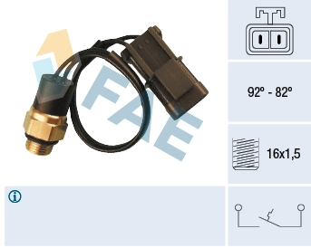 Temperature Switch, radiator fan 37540