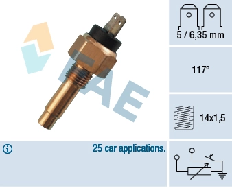 Sensor, coolant temperature 34160