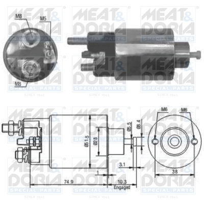 Solenoid Switch, starter 46029