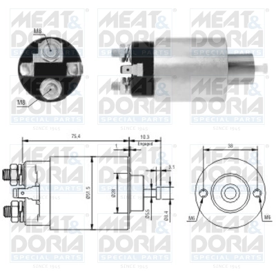 Solenoid Switch, starter 46167