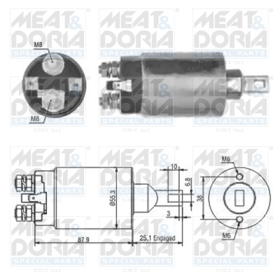 Solenoid Switch, starter 46143