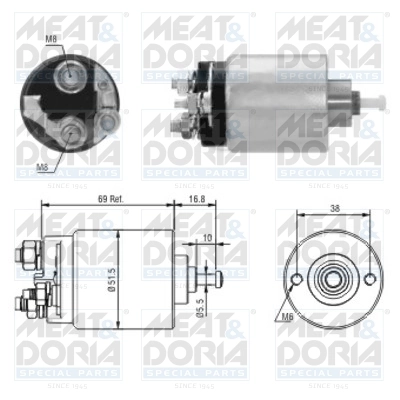 Solenoid Switch, starter 46104