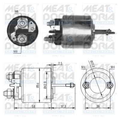 Solenoid Switch, starter 46009