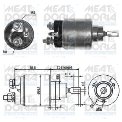 Solenoid Switch, starter 46074