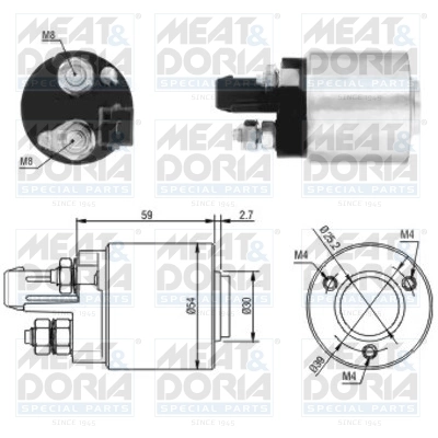 Solenoid Switch, starter 46105