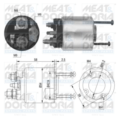 Solenoid Switch, starter 46016
