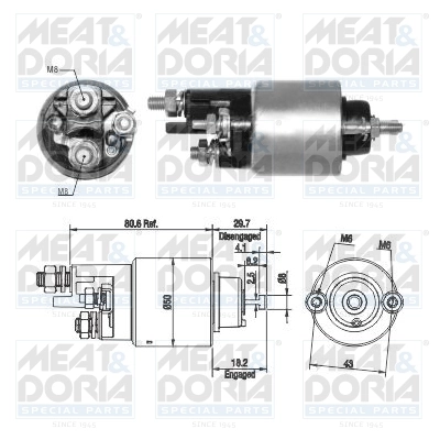 Solenoid Switch, starter 46283