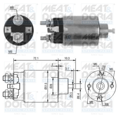 Solenoid Switch, starter 46095
