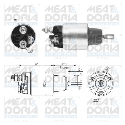 Solenoid Switch, starter 46286