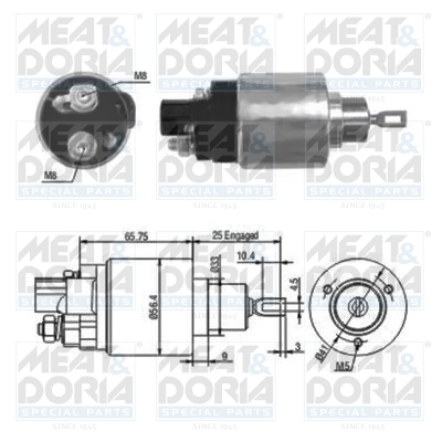 Solenoid Switch, starter 46070