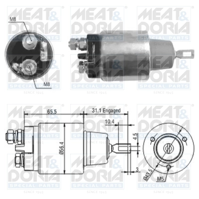 Solenoid Switch, starter 46109