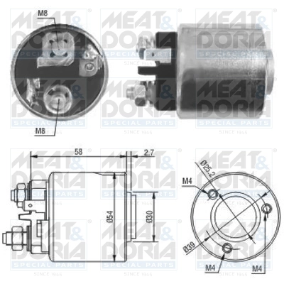 Solenoid Switch, starter 46083