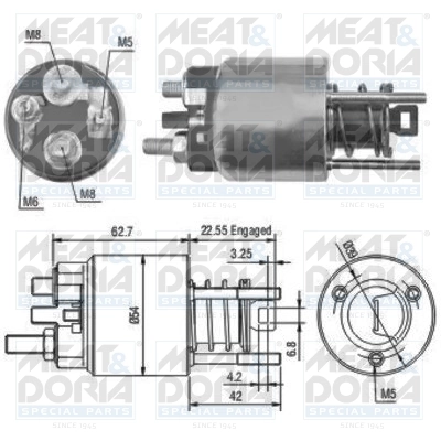 Solenoid Switch, starter 46080