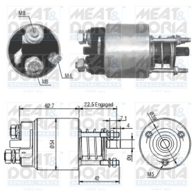 Solenoid Switch, starter 46005
