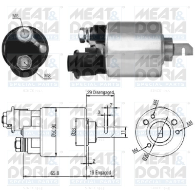 Solenoid Switch, starter 46140