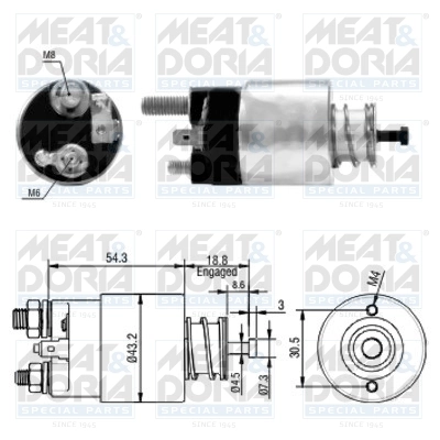 Solenoid Switch, starter 46135