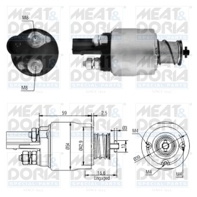 Solenoid Switch, starter 46126