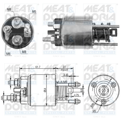 Solenoid Switch, starter 46145