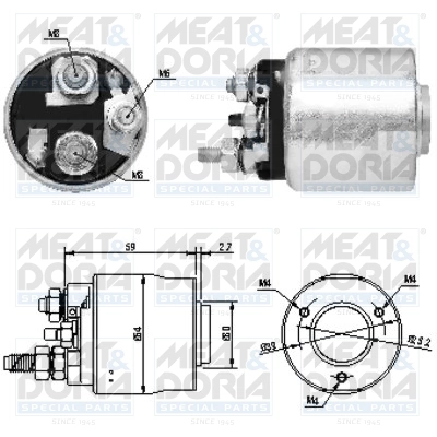 Solenoid Switch, starter 46063