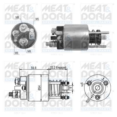 Solenoid Switch, starter 46134