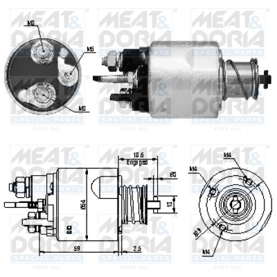 Solenoid Switch, starter 46169