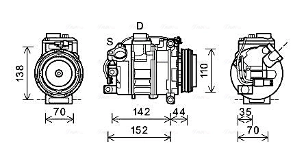 Compressor, air conditioning BWAK423