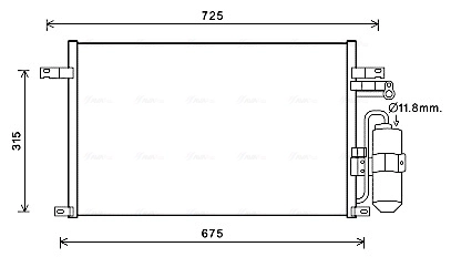 Condenser, air conditioning DW5137D