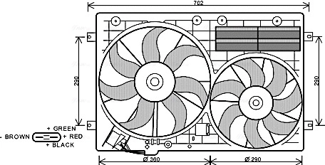Fan, engine cooling VN7529