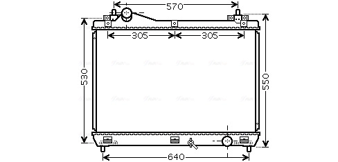 Radiator, engine cooling SZ2103