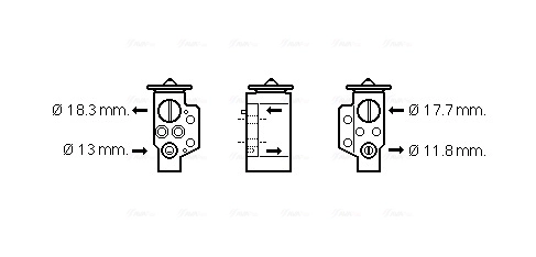 Expansion Valve, air conditioning VN1311