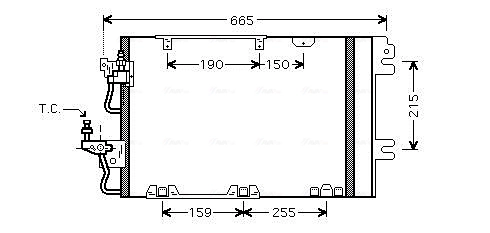 Condenser, air conditioning OL5384D