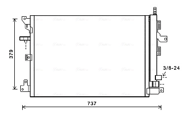 Condenser, air conditioning ** CLEVER FIT ** VOA5152D