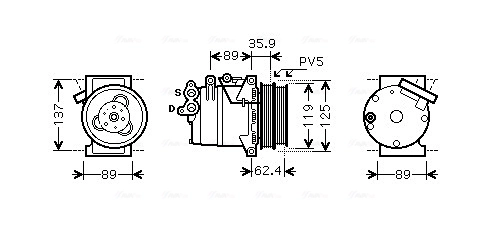 Compressor, air conditioning FDAK433