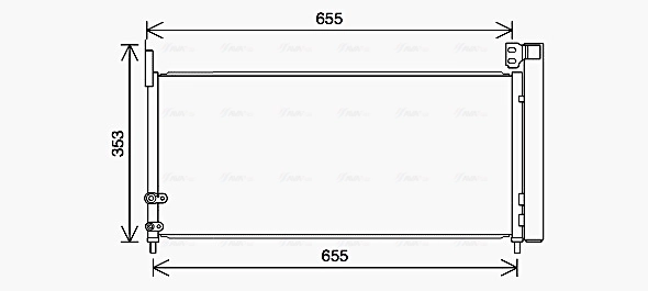 Condenser, air conditioning ** CLEVER FIT ** TO5737D