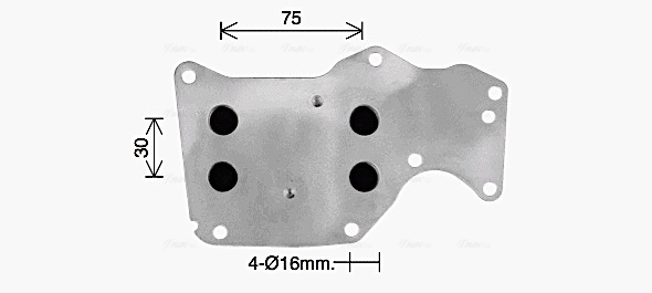 Oil Cooler, engine oil BW3621