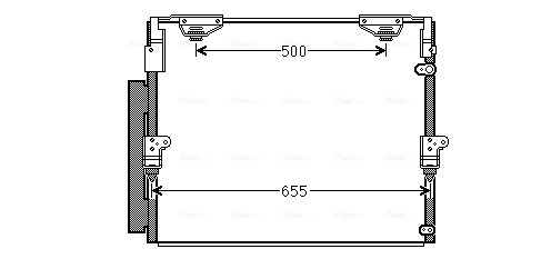 Condenser, air conditioning ** CLEVER FIT ** TO5560D
