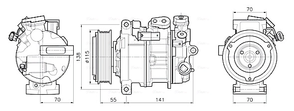 Compressor, air conditioning MSAK786