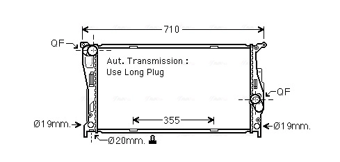 Radiator, engine cooling ** CLEVER FIT ** BW2542