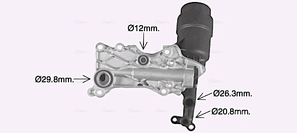 Oil Cooler, engine oil ** CLEVER FIT ** MS3741H