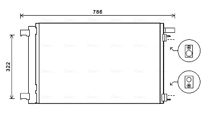 Condenser, air conditioning PEA5364D