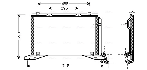 Condenser, air conditioning ** CLEVER FIT ** MS5222